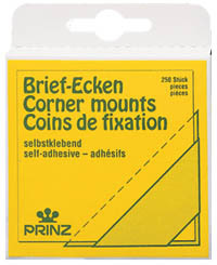 Prinz ref 2040 self adhesive corner mounts, 22mm x 250